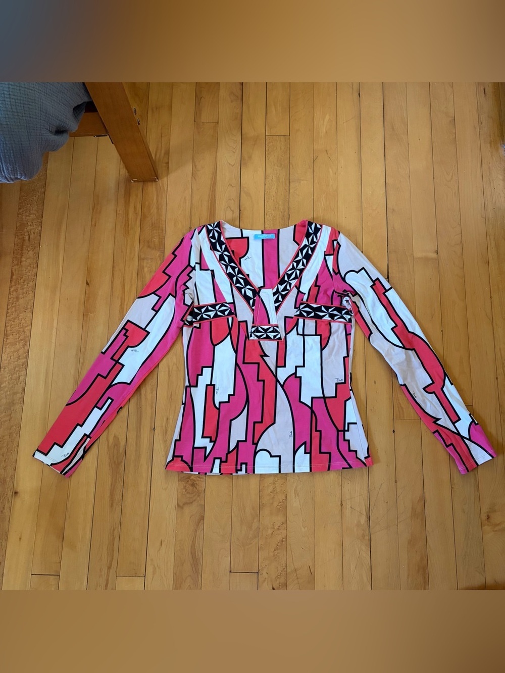 Pucci Top Vintage 2000s Long Sleeve